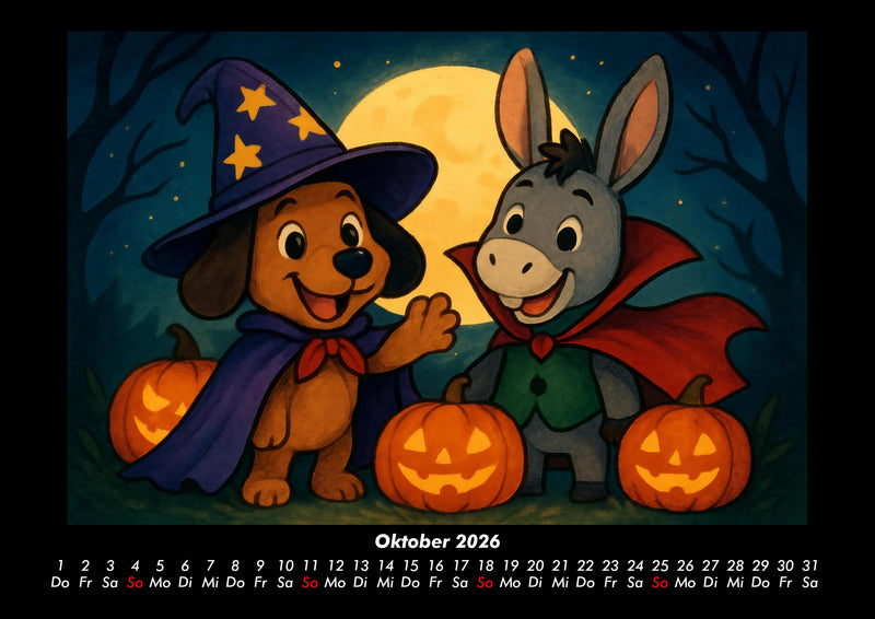 Wuff & Huf - Festliche Freundschaft Fotokalender 2026 - 10