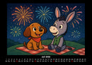 Wuff & Huf - Festliche Freundschaft Fotokalender 2026 - 7