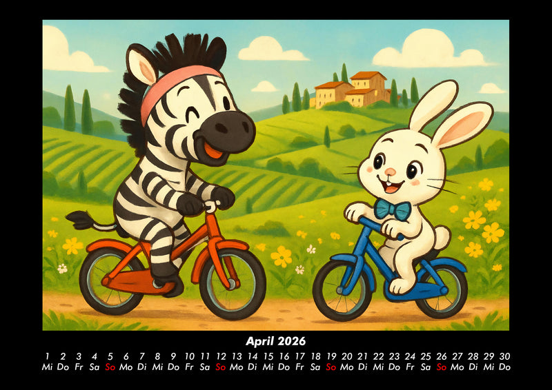 Zara & Bouncy in Italien Fotokalender 2026 - 4