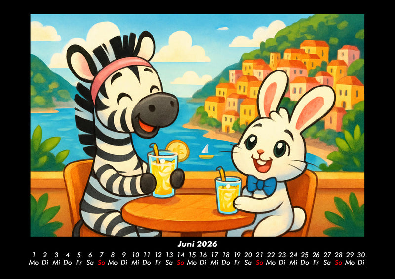 Zara & Bouncy in Italien Fotokalender 2026 - 6