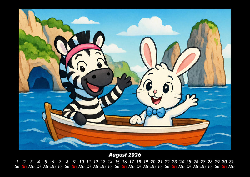 Zara & Bouncy in Italien Fotokalender 2026 - 8