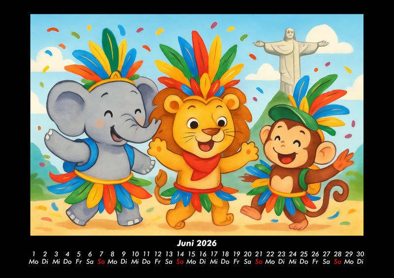 Raffi, Buschi & Milo - Drei Freunde auf Weltreise Fotokalender 2026 - 6
