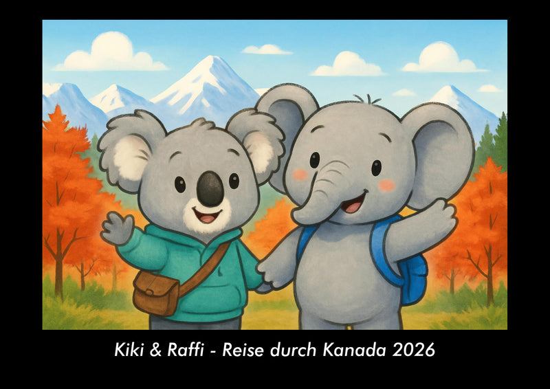 Kiki & Raffi - Reise durch Kanada Fotokalender 2026 - Hauptbild