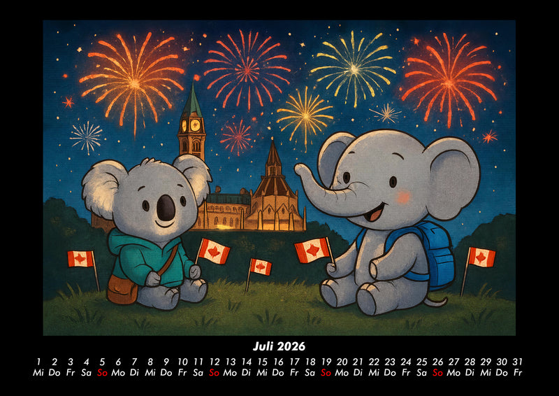 Kiki & Raffi - Reise durch Kanada Fotokalender 2026 - 7