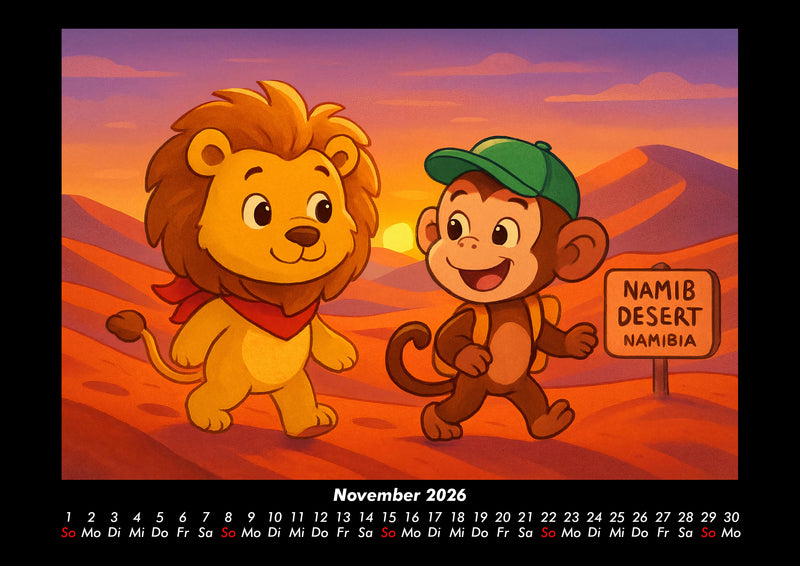 Buschi & Milo - Reise durch Afrika Fotokalender 2026 - 11