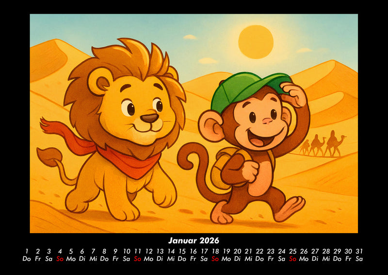 Buschi & Milo - Reise durch Afrika Fotokalender 2026 - 1