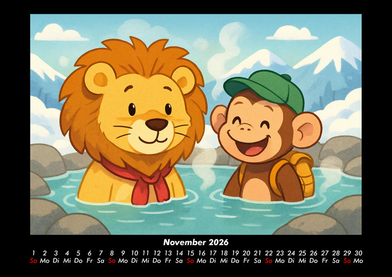 Buschi & Milo - Reise durch Japan Fotokalender 2026 - 11
