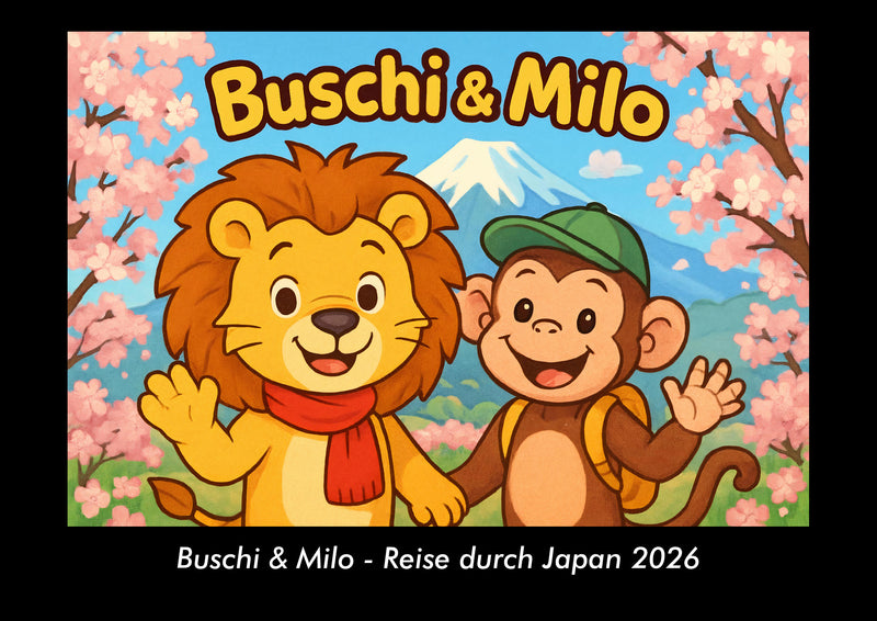 Buschi & Milo - Reise durch Japan Fotokalender 2026 - Hauptbild