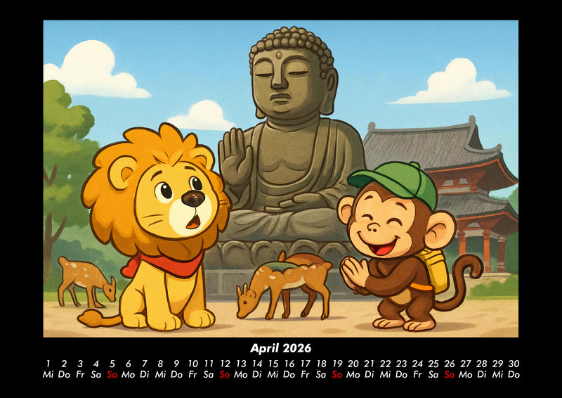 Buschi & Milo - Reise durch Japan Fotokalender 2026 - 4