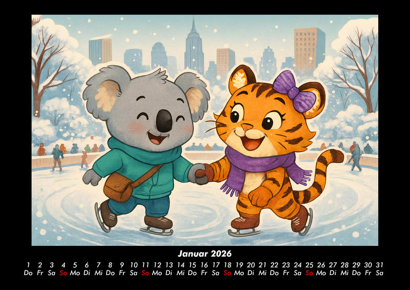 Kiki & Tina - Ein Jahr in New York Fotokalender 2026 - 1