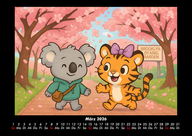 Kiki & Tina - Ein Jahr in New York Fotokalender 2026 - 3
