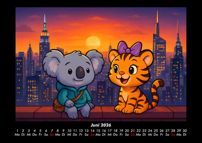 Kiki & Tina - Ein Jahr in New York Fotokalender 2026 - 6