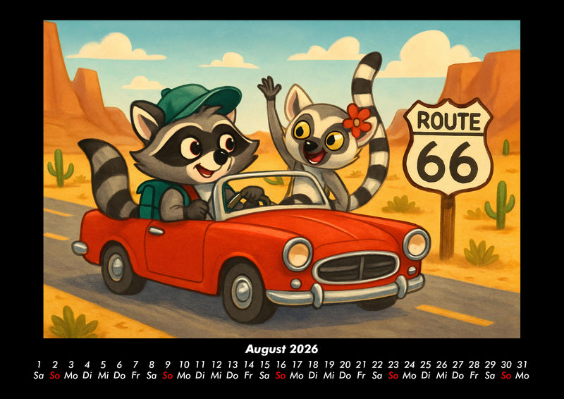 Rocco & Lulu - Reise durch die USA Fotokalender 2026 - 8