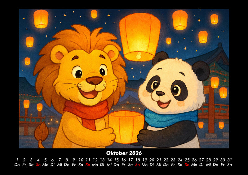 Buschi und Pippin - Abenteuer in Asien Fotokalender 2026 - 10