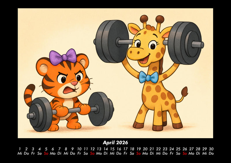 Tina & Nala bei den Olympischen Spielen Fotokalender 2026 - 4