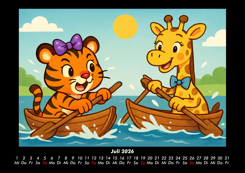 Tina & Nala bei den Olympischen Spielen Fotokalender 2026 - 7