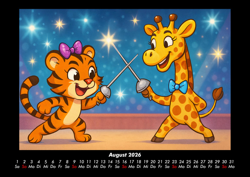 Tina & Nala bei den Olympischen Spielen Fotokalender 2026 - 8