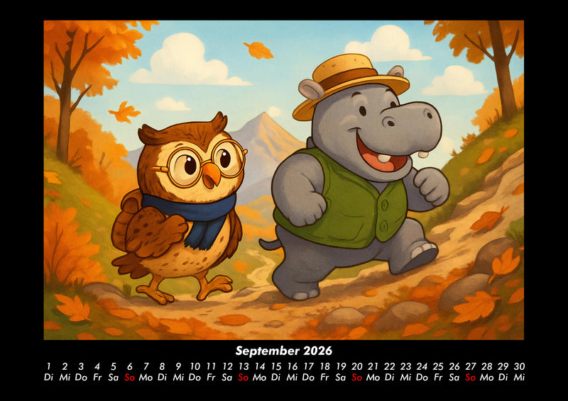 Ollie & Sash - Sportliche Abenteuer Fotokalender 2026 - 9
