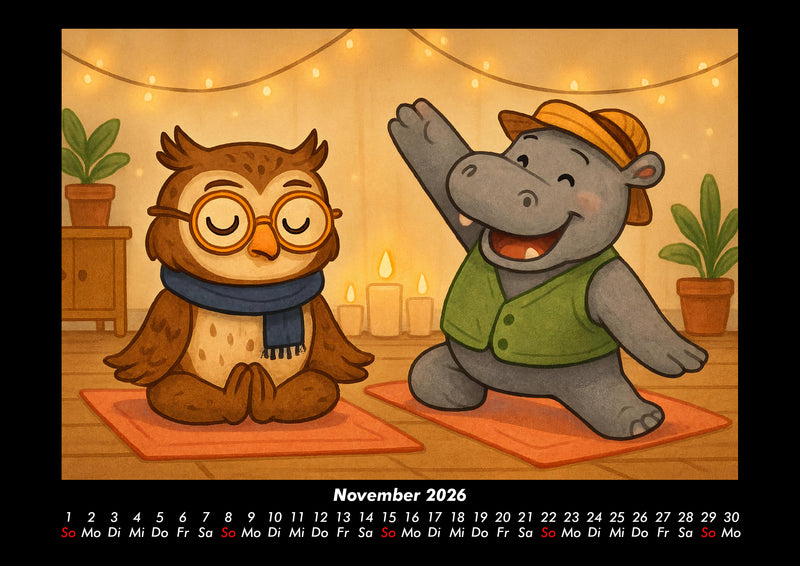 Ollie & Sash - Sportliche Abenteuer Fotokalender 2026 - 11