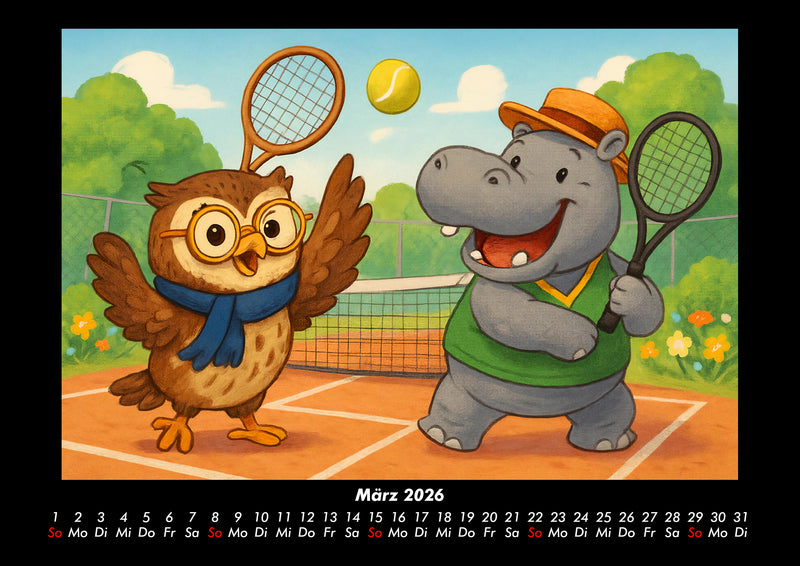 Ollie & Sash - Sportliche Abenteuer Fotokalender 2026 - 3