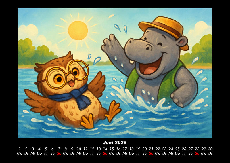 Ollie & Sash - Sportliche Abenteuer Fotokalender 2026 - 6