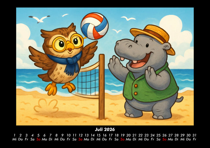 Ollie & Sash - Sportliche Abenteuer Fotokalender 2026 - 7