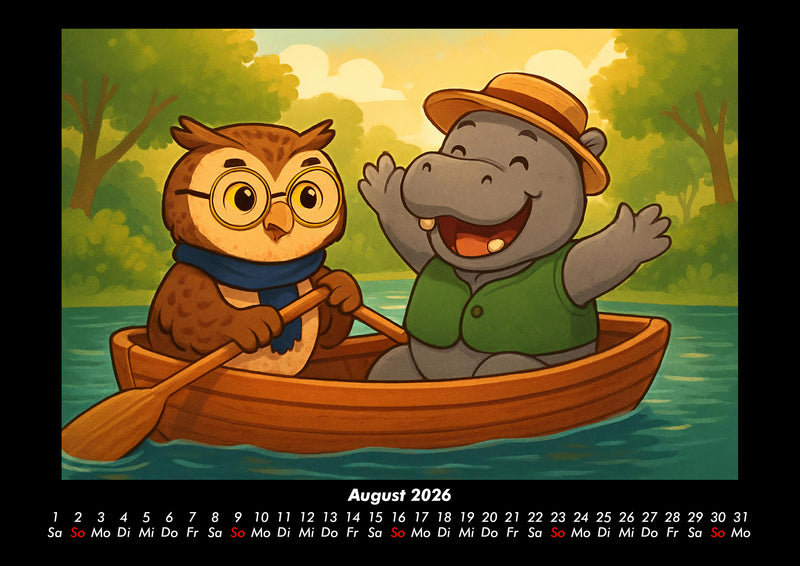 Ollie & Sash - Sportliche Abenteuer Fotokalender 2026 - 8