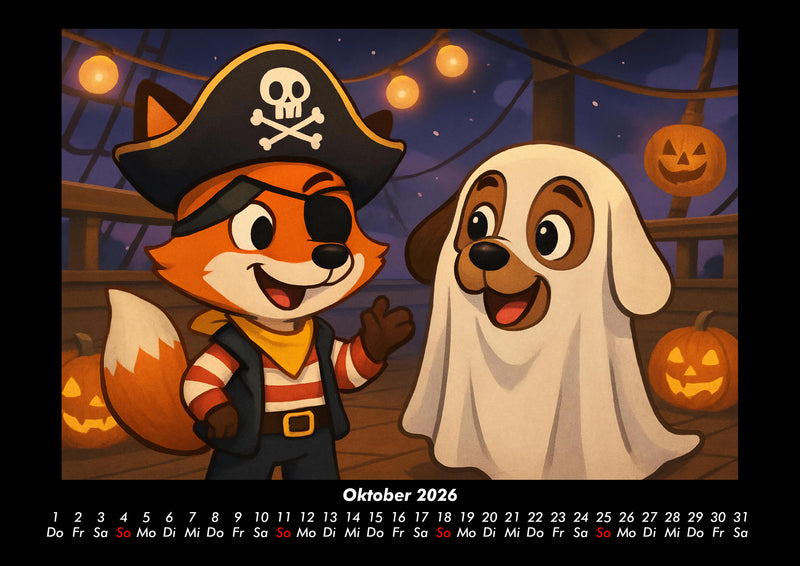 Finn & Wuff auf Kreuzfahrt Fotokalender 2026 - 10