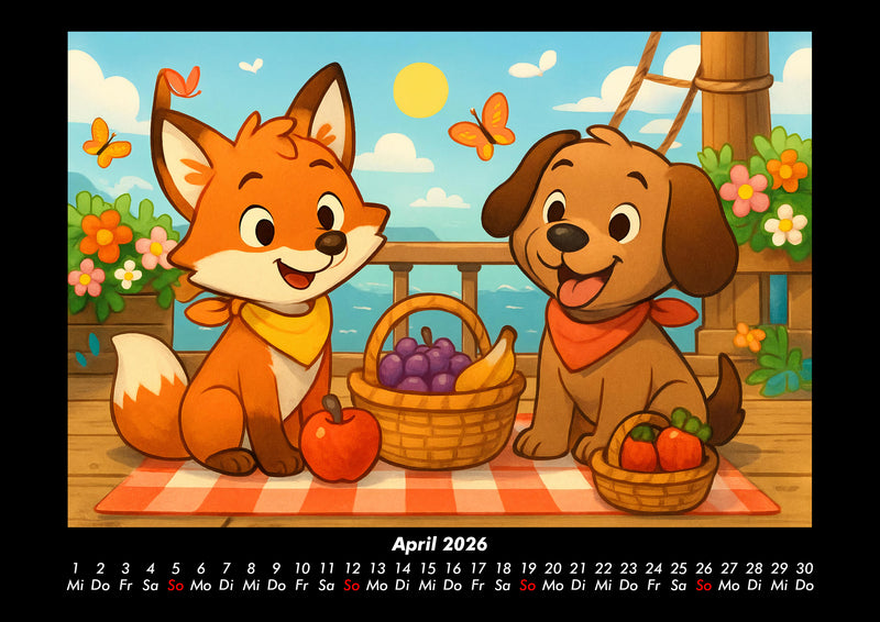 Finn & Wuff auf Kreuzfahrt Fotokalender 2026 - 4
