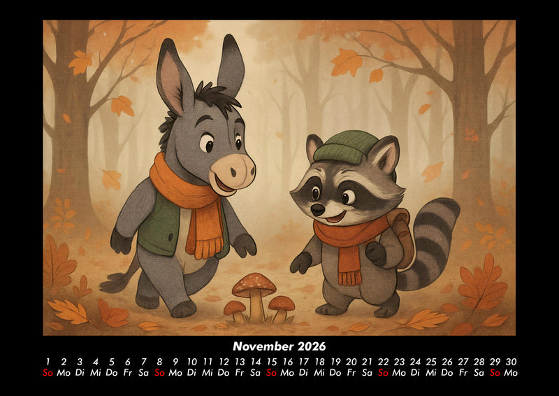 Huf & Rocco Abenteuer durchs Jahr Fotokalender 2026 - 11