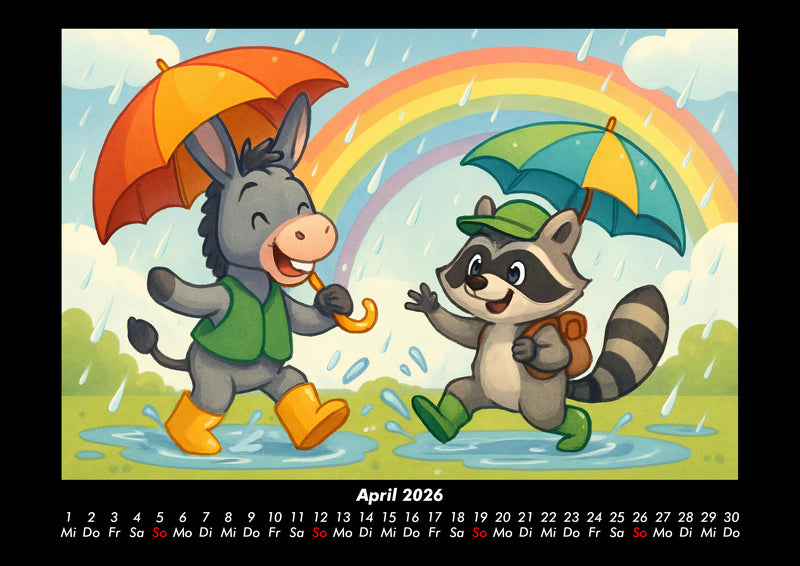 Huf & Rocco Abenteuer durchs Jahr Fotokalender 2026 - 4