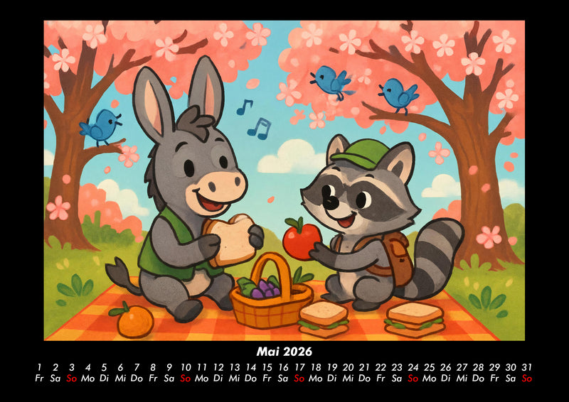 Huf & Rocco Abenteuer durchs Jahr Fotokalender 2026 - 5