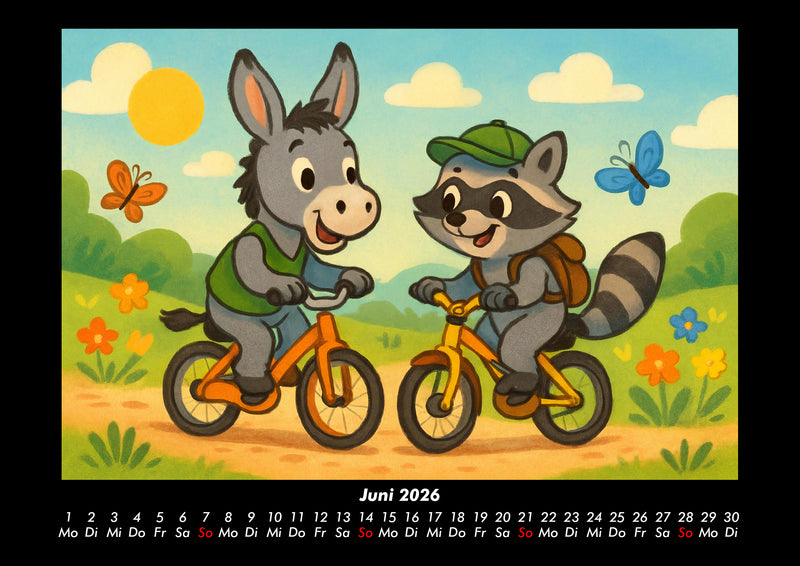 Huf & Rocco Abenteuer durchs Jahr Fotokalender 2026 - 6
