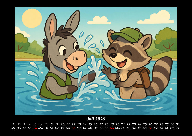 Huf & Rocco Abenteuer durchs Jahr Fotokalender 2026 - 7