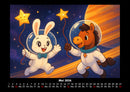 Bouncy & Huf - Im Weltraum Fotokalender 2026 - 5