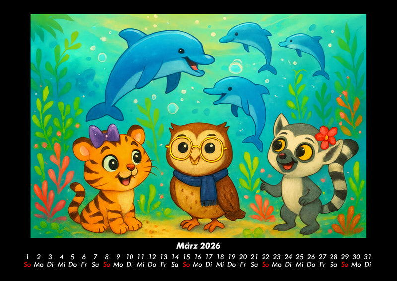 Tina, Ollie & Lulu - Unterwasserwelten Fotokalender 2026 - 3