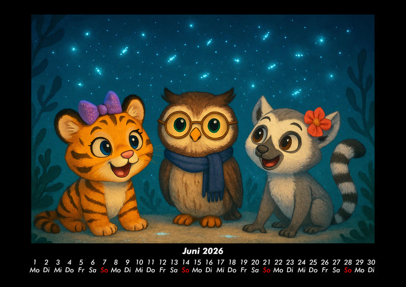 Tina, Ollie & Lulu - Unterwasserwelten Fotokalender 2026 - 6