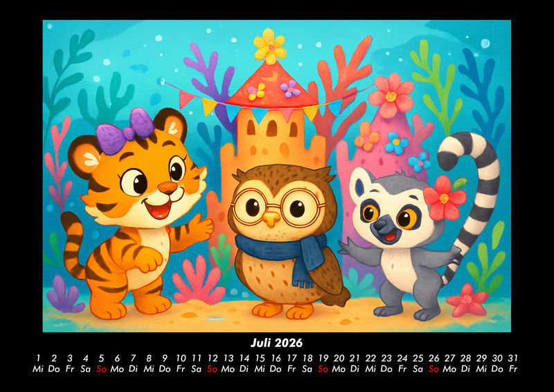 Tina, Ollie & Lulu - Unterwasserwelten Fotokalender 2026 - 7