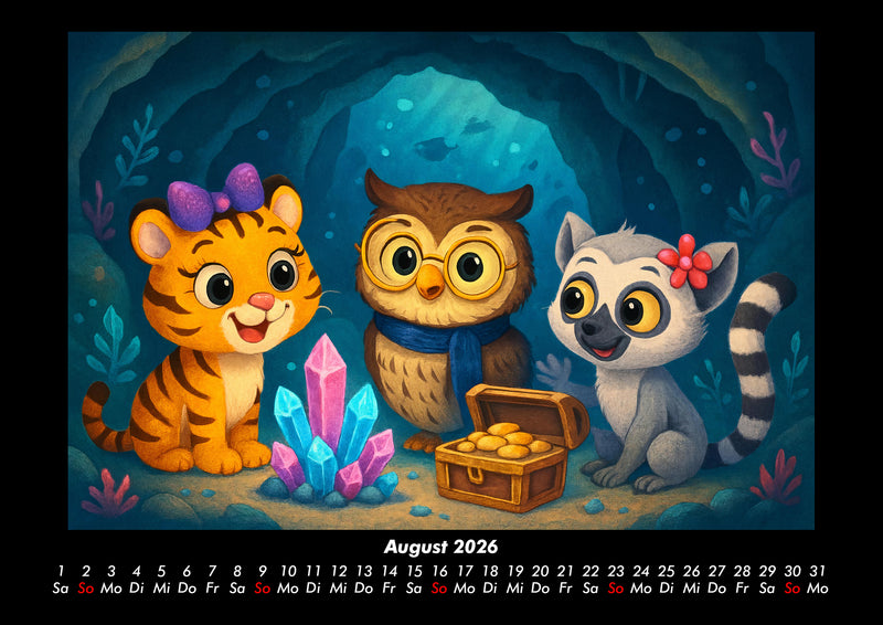 Tina, Ollie & Lulu - Unterwasserwelten Fotokalender 2026 - 8