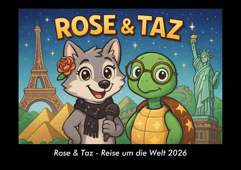 Rose & Taz - Reise um die Welt Fotokalender 2026 - Hauptbild