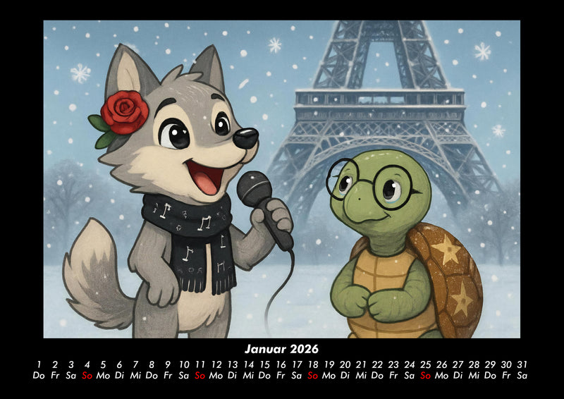 Rose & Taz - Reise um die Welt Fotokalender 2026 - 1