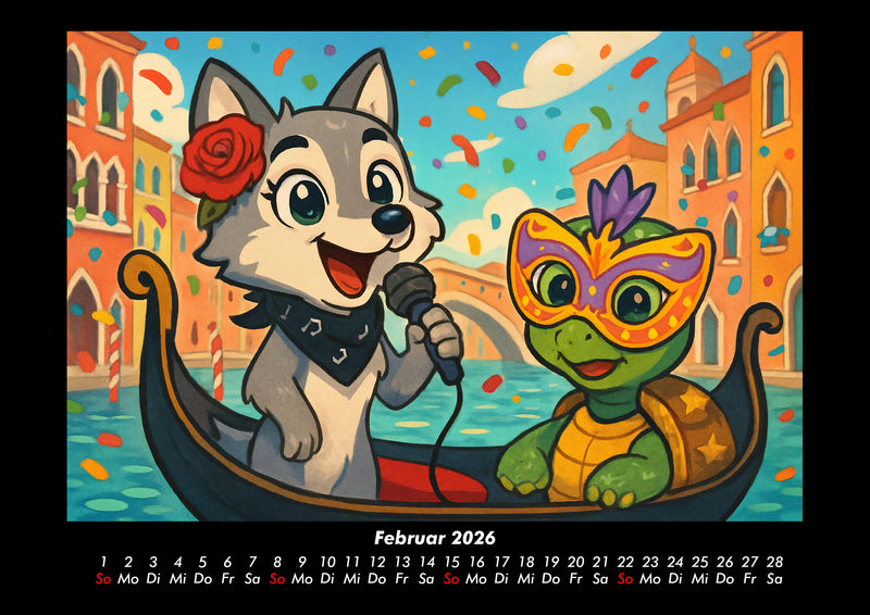 Rose & Taz - Reise um die Welt Fotokalender 2026 - 2
