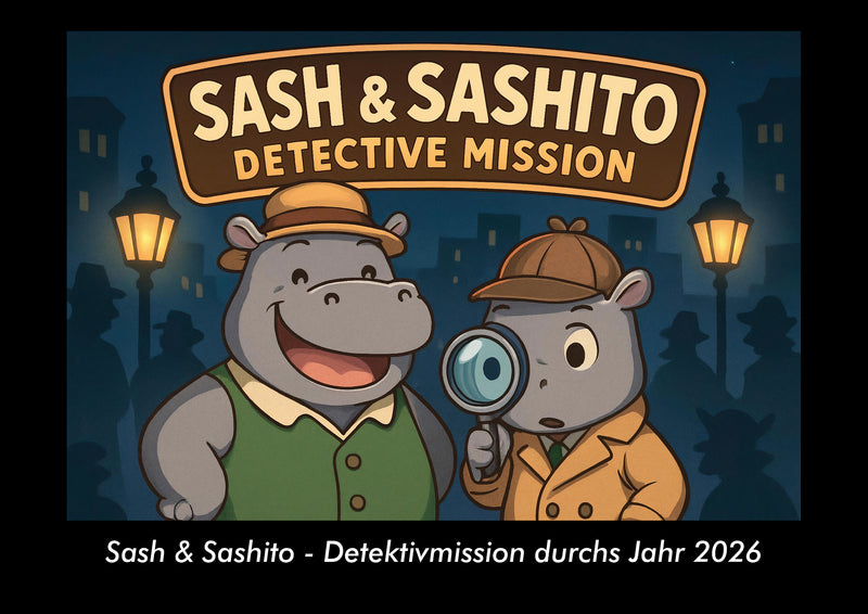 Sash & Sashito - Detektivmission durchs Jahr Fotokalender 2026 - Hauptbild
