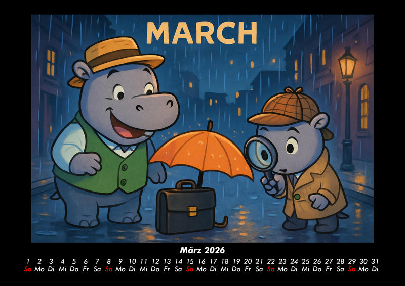 Sash & Sashito - Detektivmission durchs Jahr Fotokalender 2026 - 3