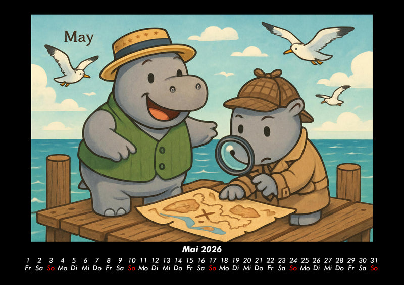 Sash & Sashito - Detektivmission durchs Jahr Fotokalender 2026 - 5