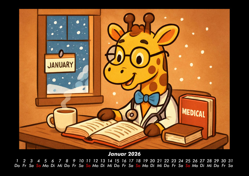 Nala entdeckt ihren Beruf als Ärztin Fotokalender 2026 - 1