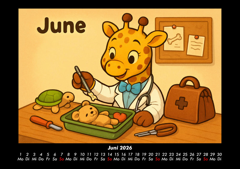 Nala entdeckt ihren Beruf als Ärztin Fotokalender 2026 - 6