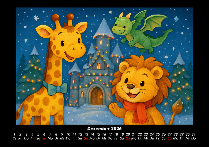 Nala & Buschi in märchenhaften Welten Fotokalender 2026 - 12