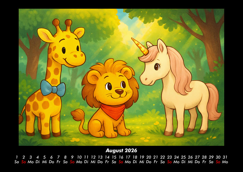 Nala & Buschi in märchenhaften Welten Fotokalender 2026 - 8