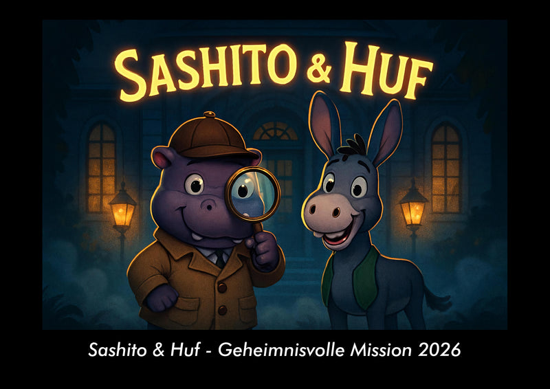 Sashito & Huf - Geheimnisvolle Mission Fotokalender 2026 - Hauptbild